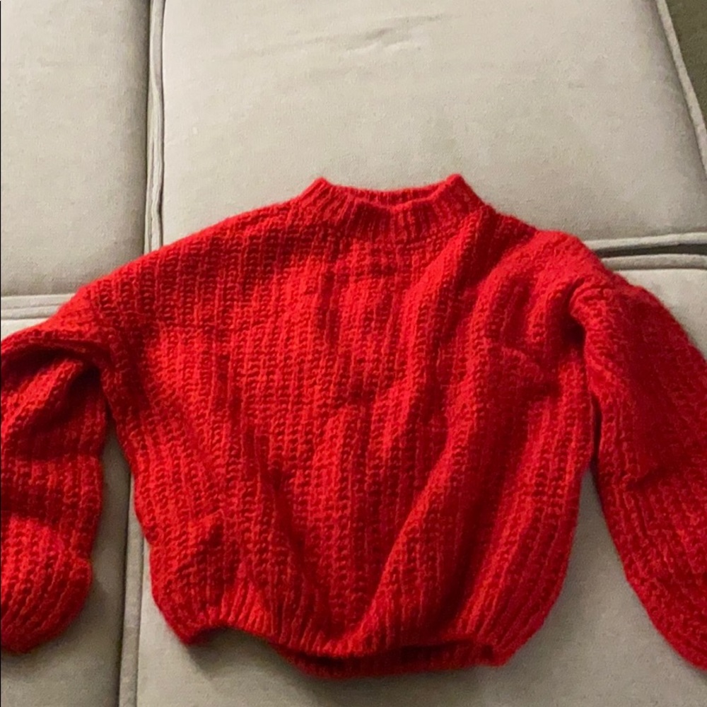 Red women’s sweater